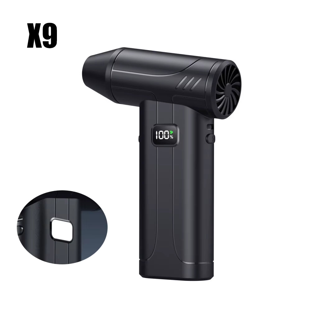 Violent Fan 200000RPM Powerful Air Blower Vacuum Dust Cleaner Type-C Charging Strong Winds 52M/S Brushless Turbo Jet Blower