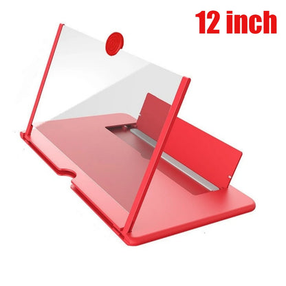 12 Inch Phone Large Screen Amplifier 3D Magnifying Glass Holder HD Portable Mobile Phone Screen Video Magnifier Screen Bracket