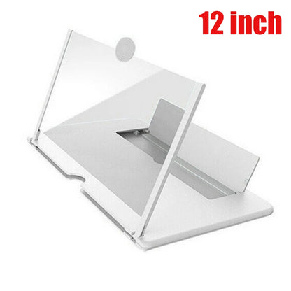 12 Inch Phone Large Screen Amplifier 3D Magnifying Glass Holder HD Portable Mobile Phone Screen Video Magnifier Screen Bracket