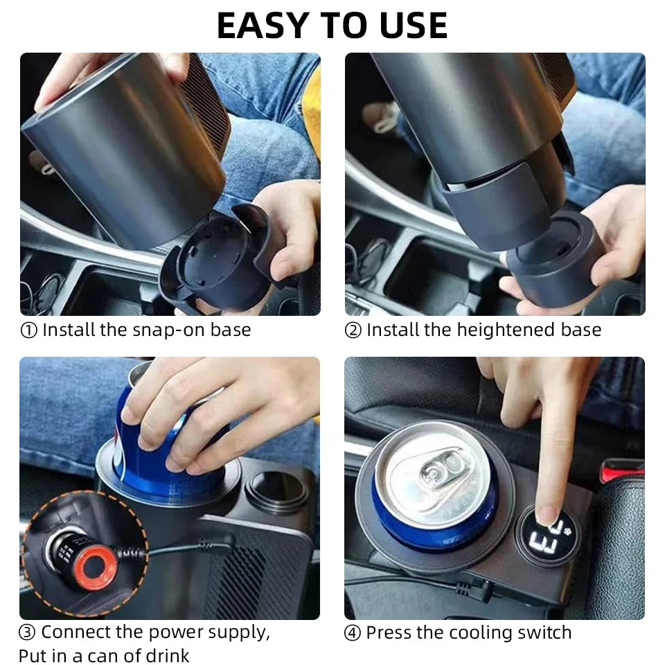 Summer Sale Heating Cup 2-In-1 Electric Cooling Milk Drinks Beverage Coffee Mug Warmer Cooler Car Refrigerator for Thermos Cup